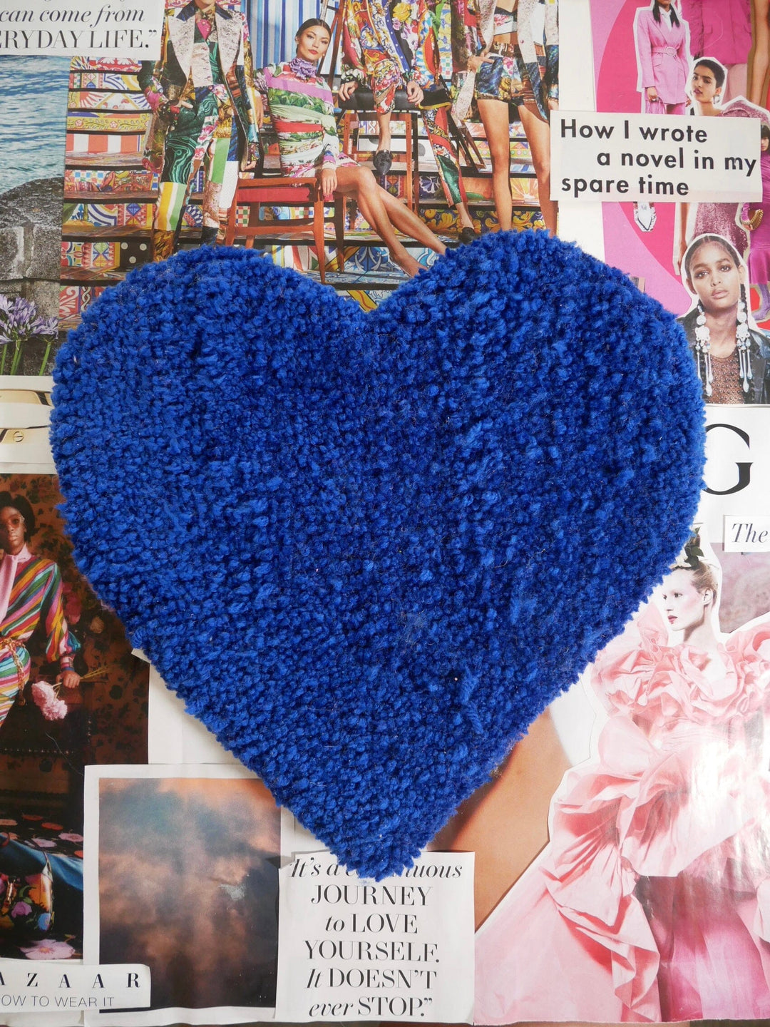 Blue Heart Earring Rug Earring Rugs Shagz By Sodie