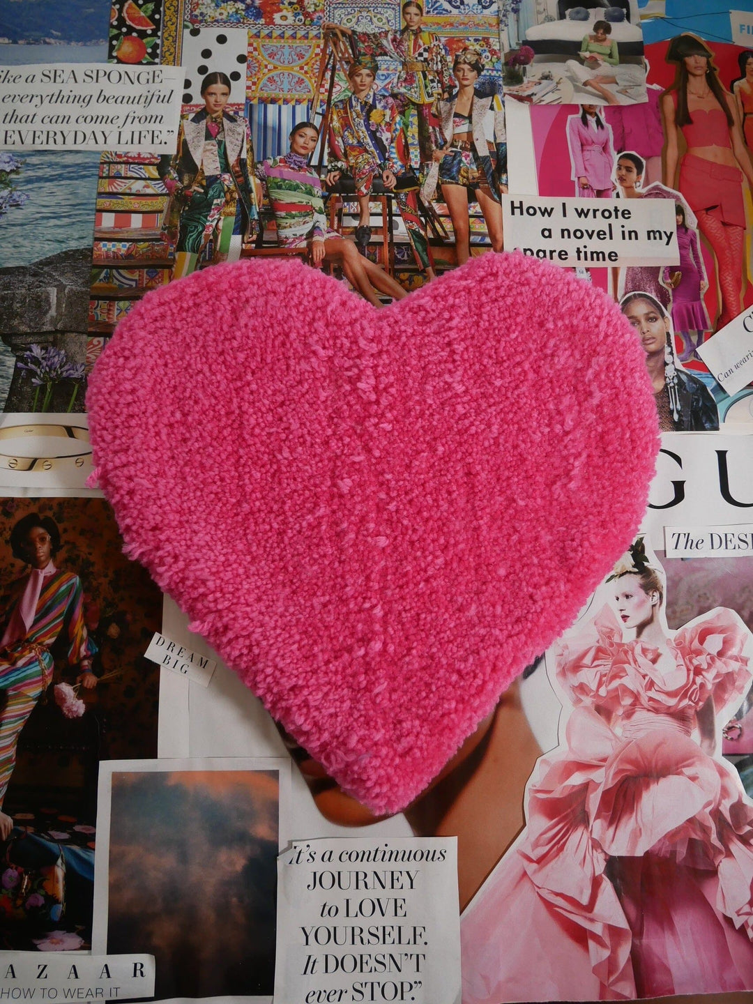 Hot Pink Heart Earring Rug Earring Rugs Shagz By Sodie