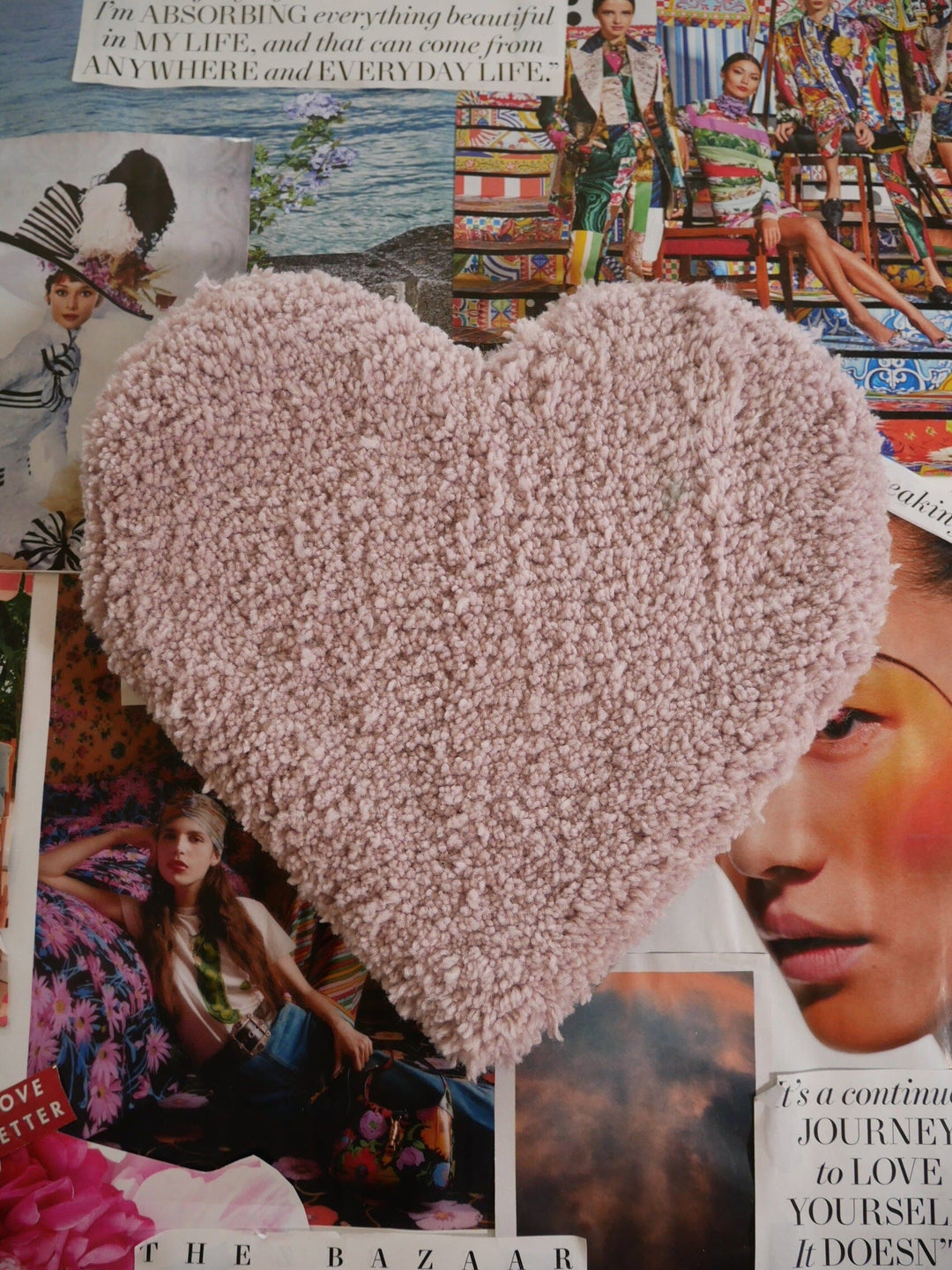 Lavender Heart Earring Rug Earring Rugs Shagz By Sodie