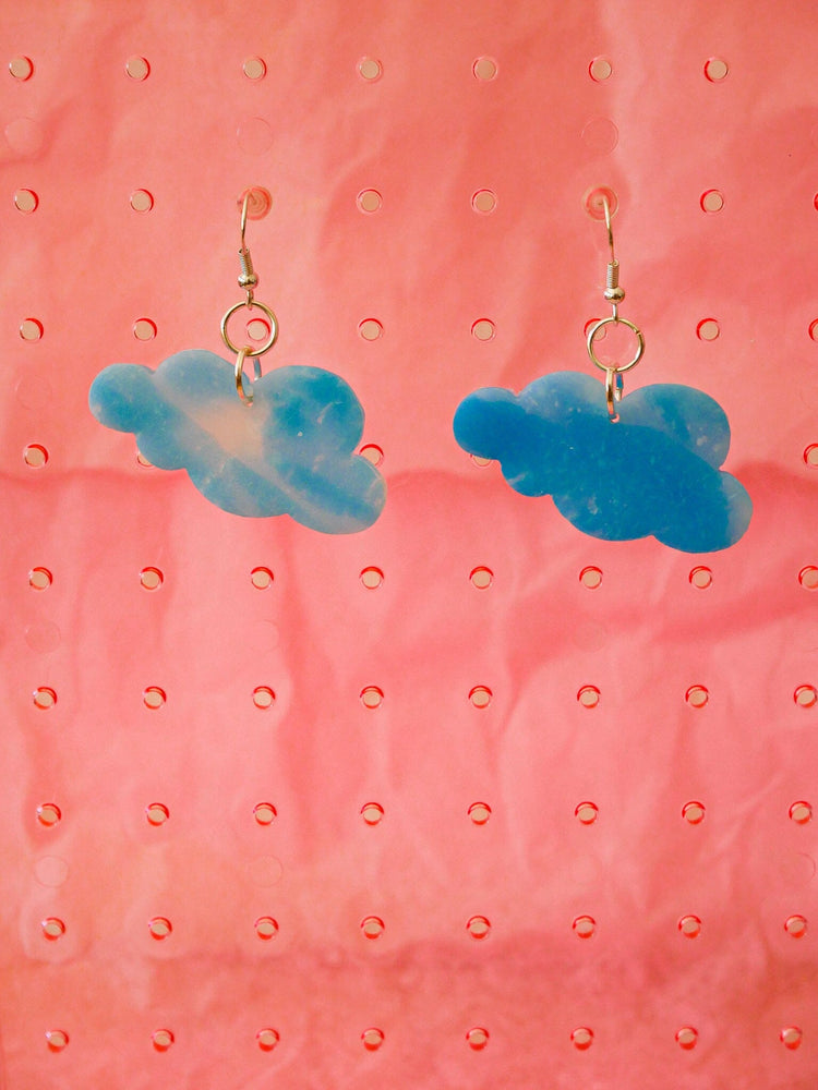 Cloud Dangles Love Hand and Heart 