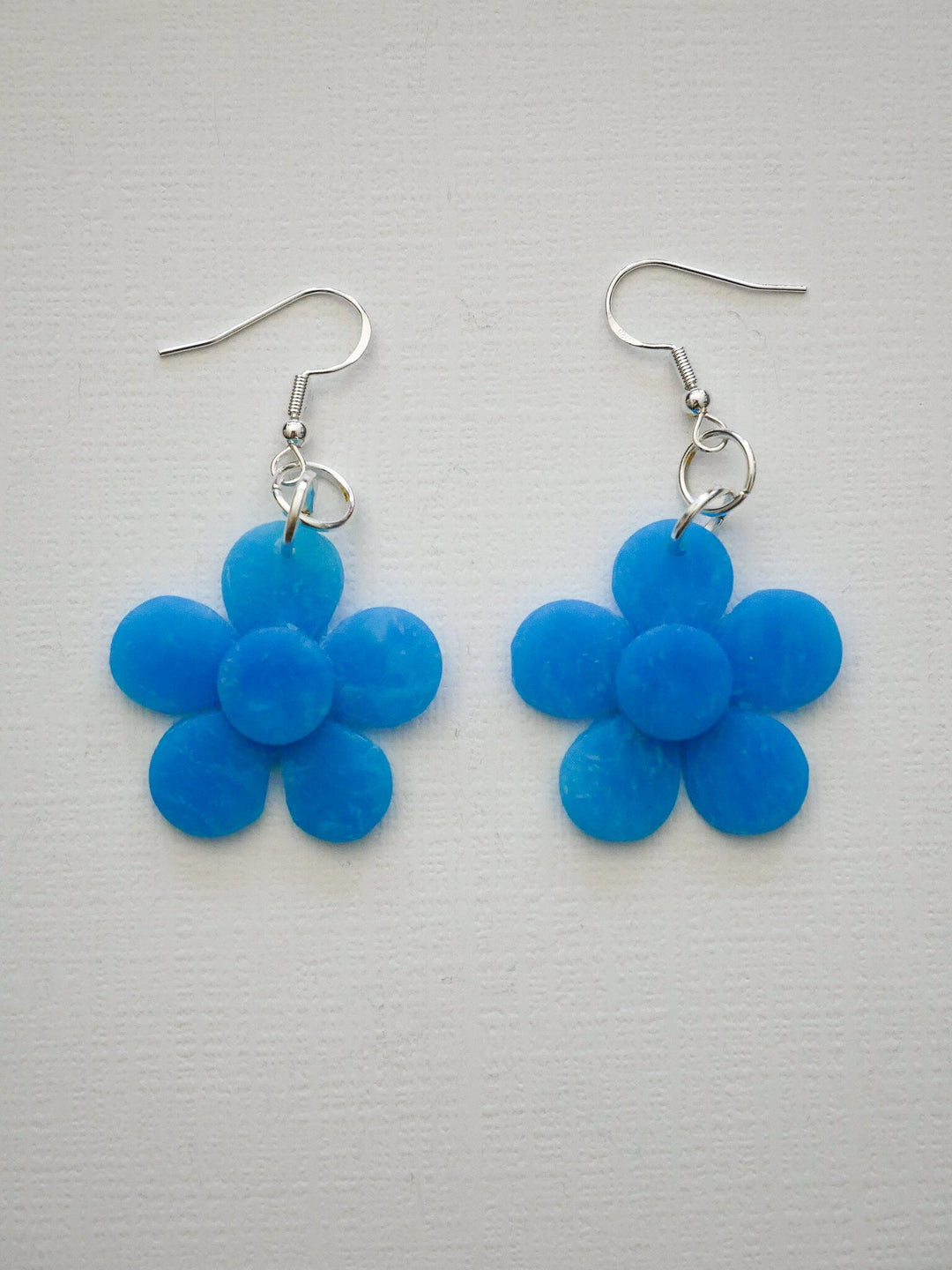 Mini Cloud Flower Dangle Earrings Love Hand and Heart 