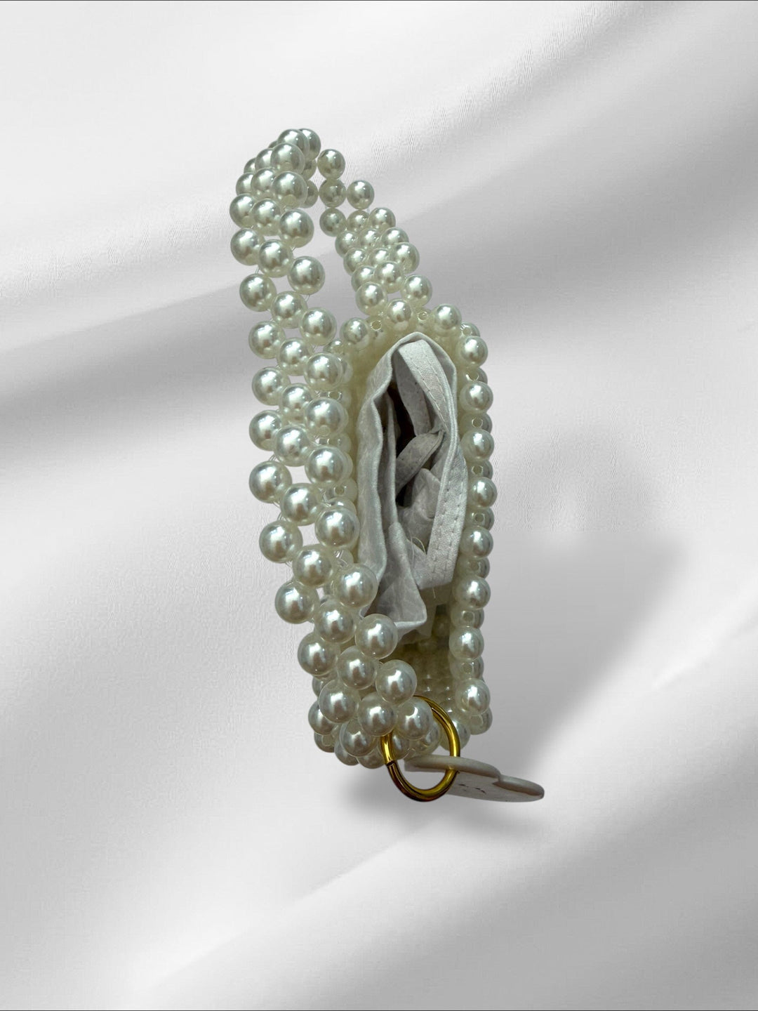 Pearl Mini Bag Purses Love Hand and Heart 