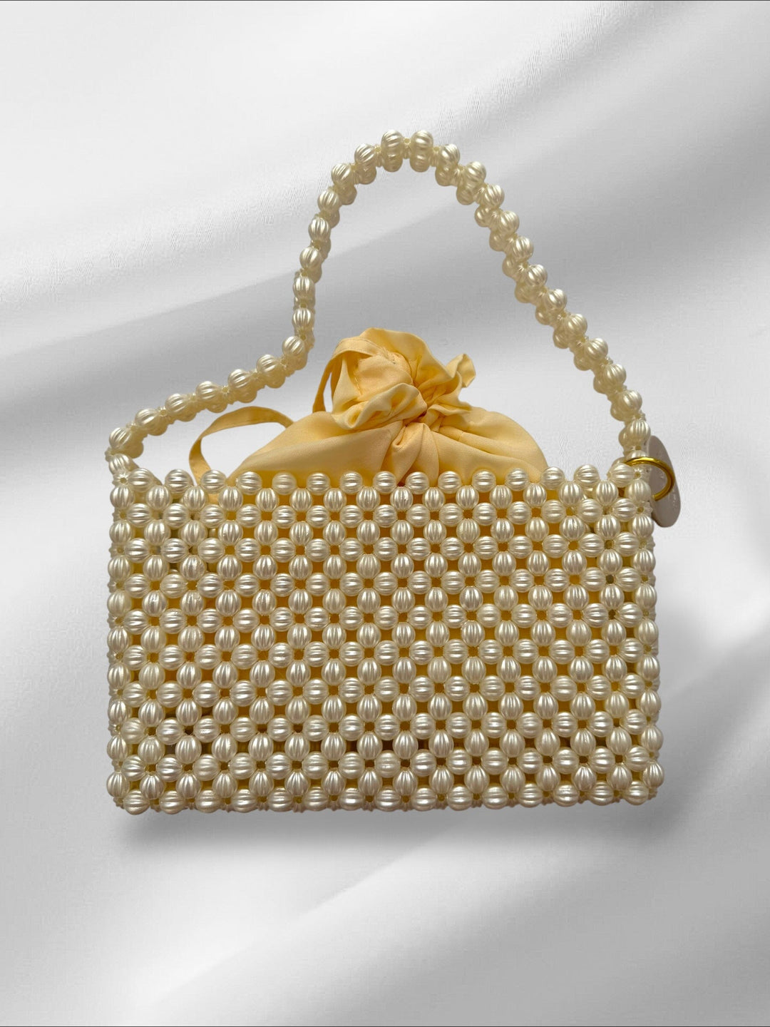 Pearlescent Shoulder Bead Bag Purses Love Hand and Heart 