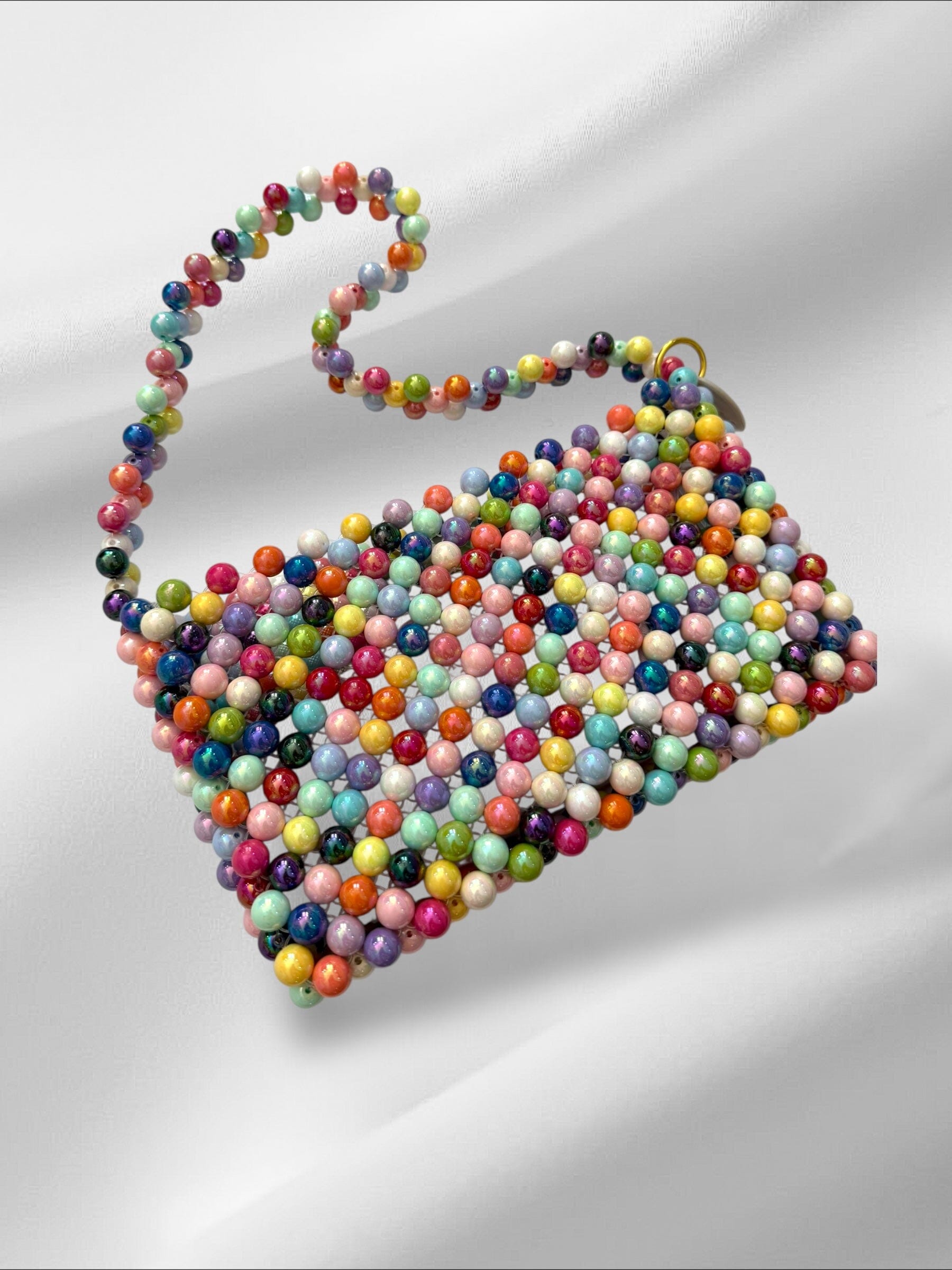 Rainbow Bubblegum Shoulder Bag Purses Love Hand and Heart 