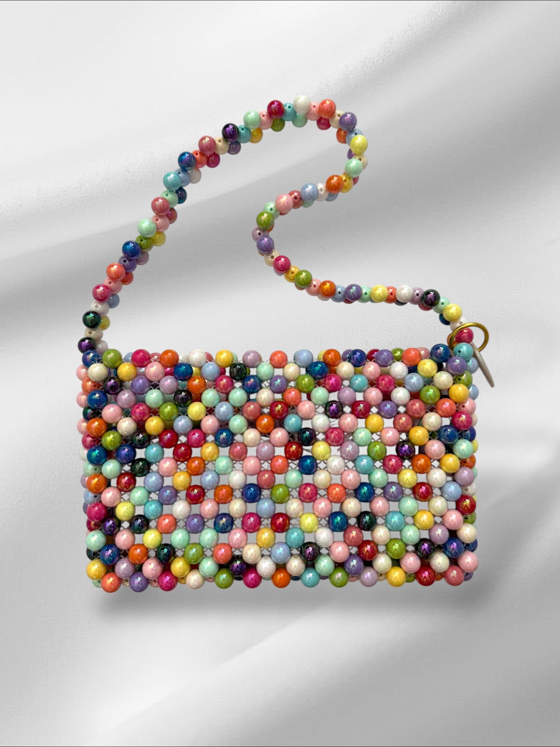Rainbow Bubblegum Shoulder Bag Purses Love Hand and Heart 