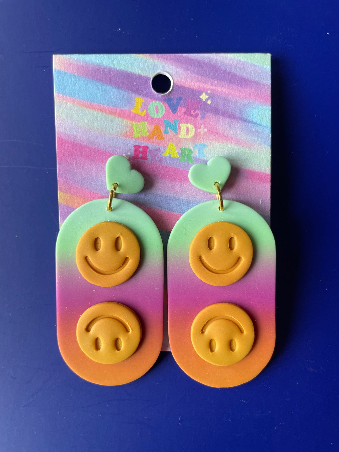 Smiles earrings Love Hand and Heart 